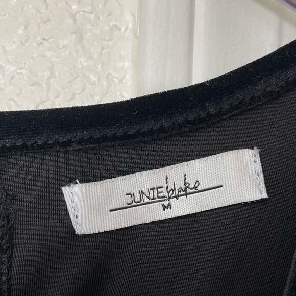 Junie Blake Tardis Black Velvet Dress With Black Tulle Skirt Goth Fairycore M - Picture 6 of 14